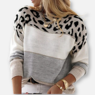 Clara | Elegant Leopard Sweater
