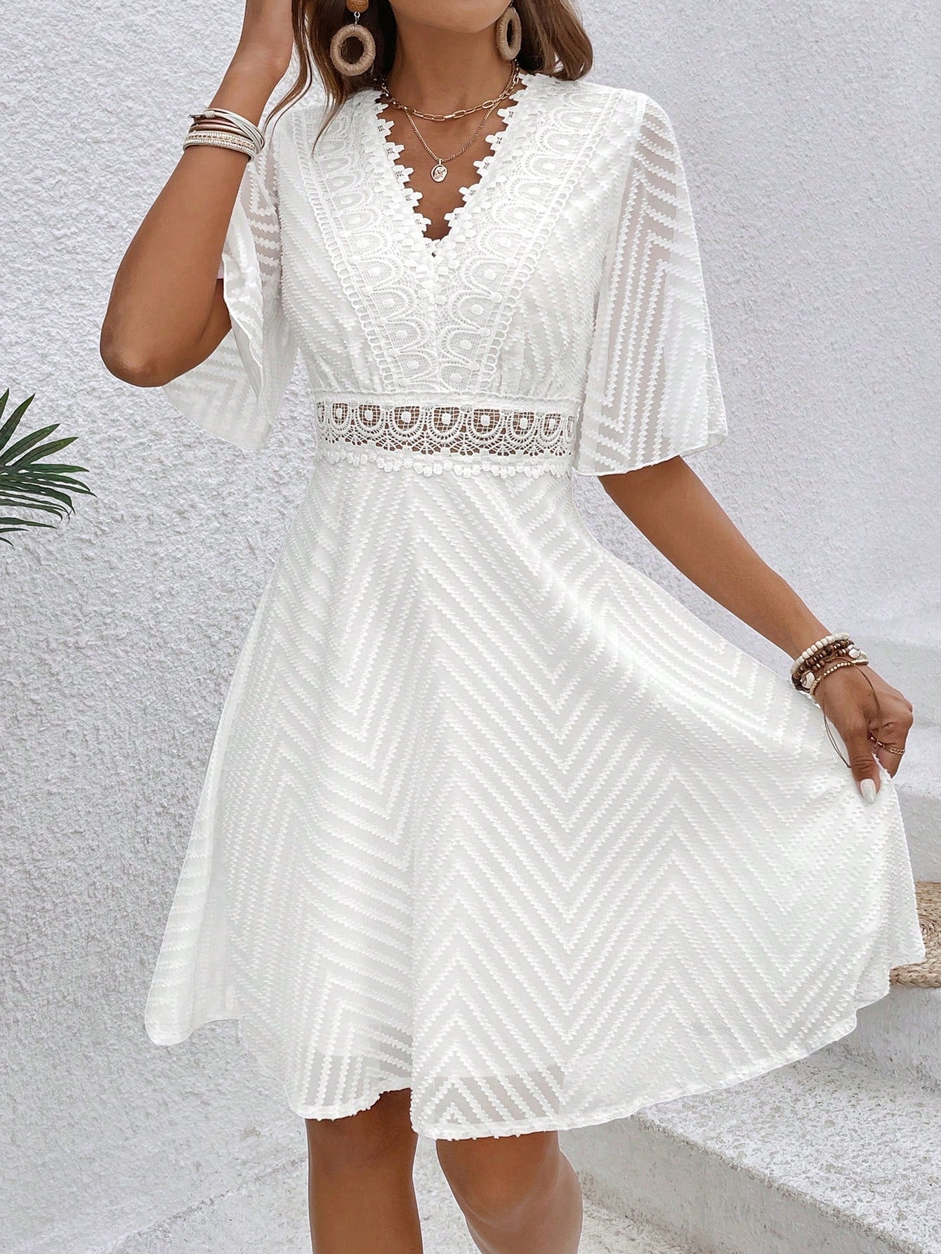 Lace A-Line Dress