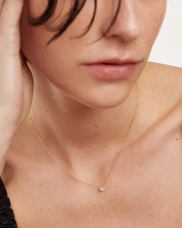 Lustre Solitaire Necklace