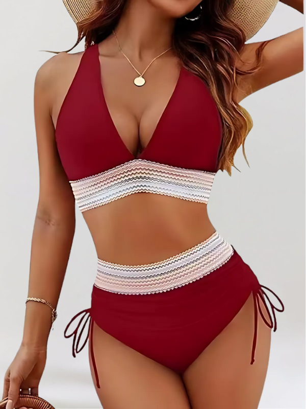 Bikini-High-Waisted Set with Tummy Control
