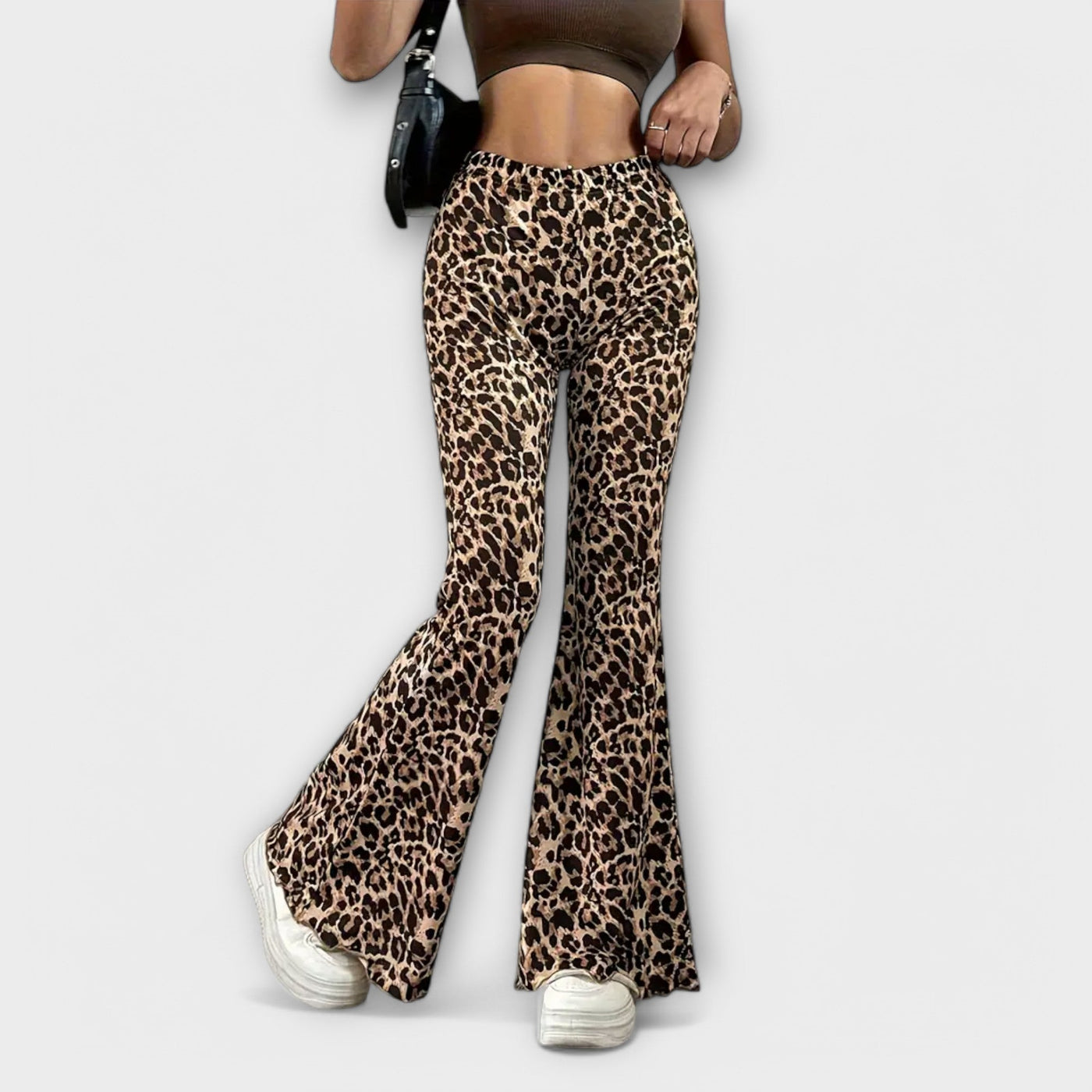 Bootcut Leopard Trousers