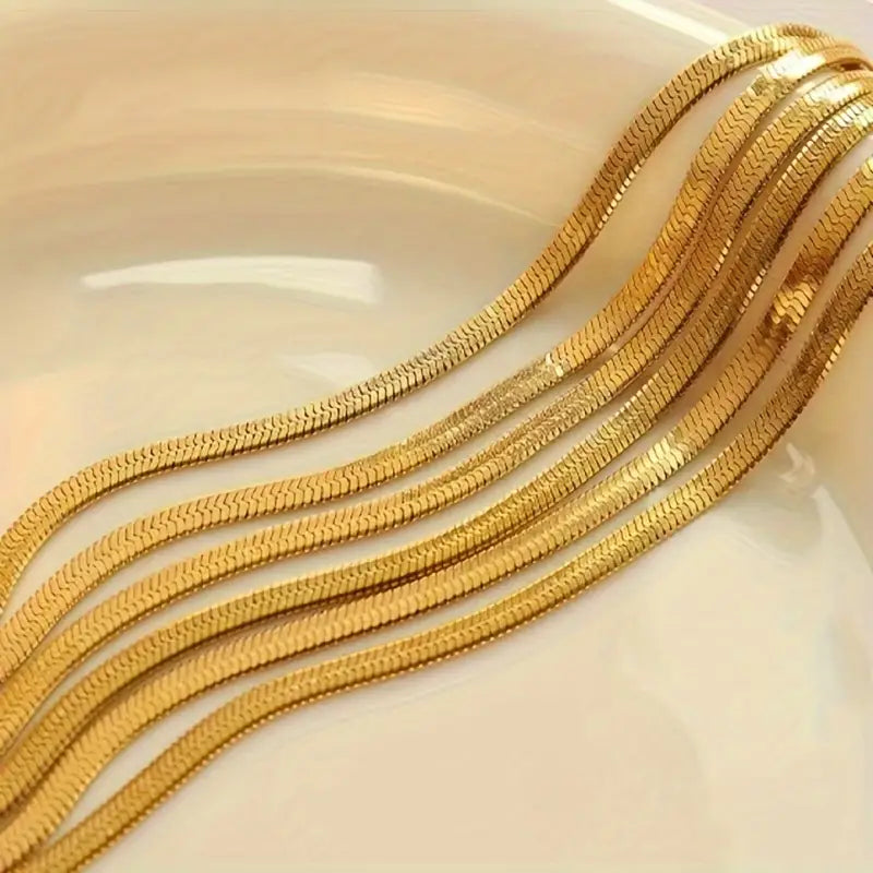 Solara Herringbone Necklace