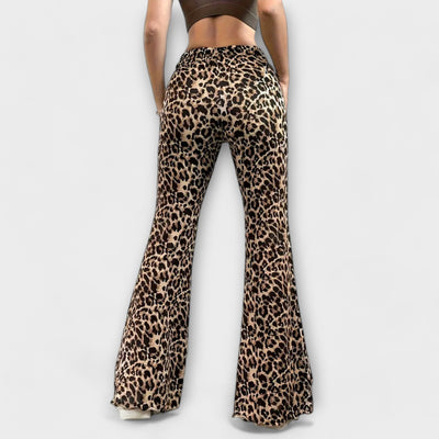 Bootcut Leopard Trousers