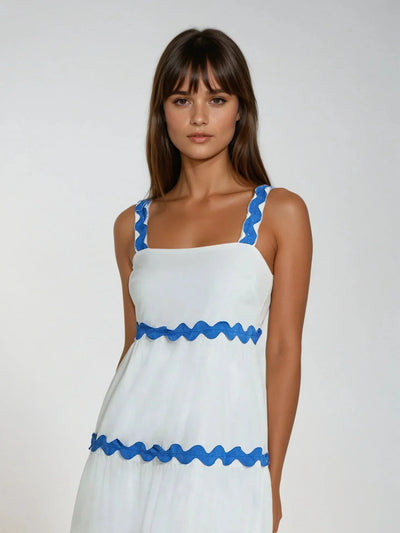 The Wavy Charm Midi Dress