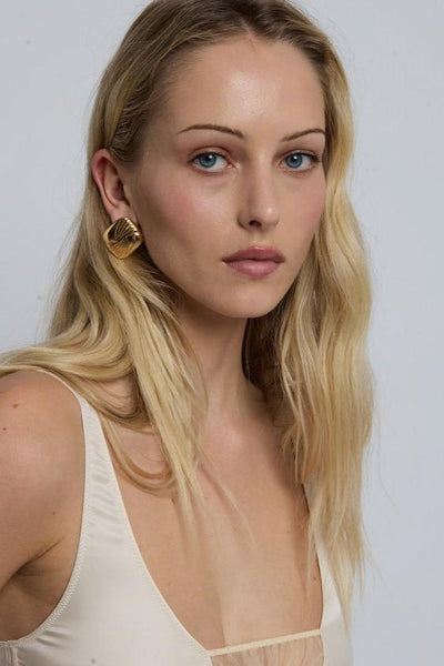 Golden Tarn Twist Earrings
