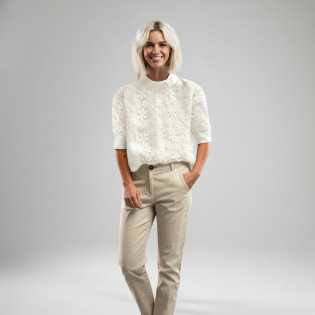 DANIELLE COLLARED BLOUSE