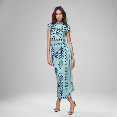 The Santorini Embroidered Set