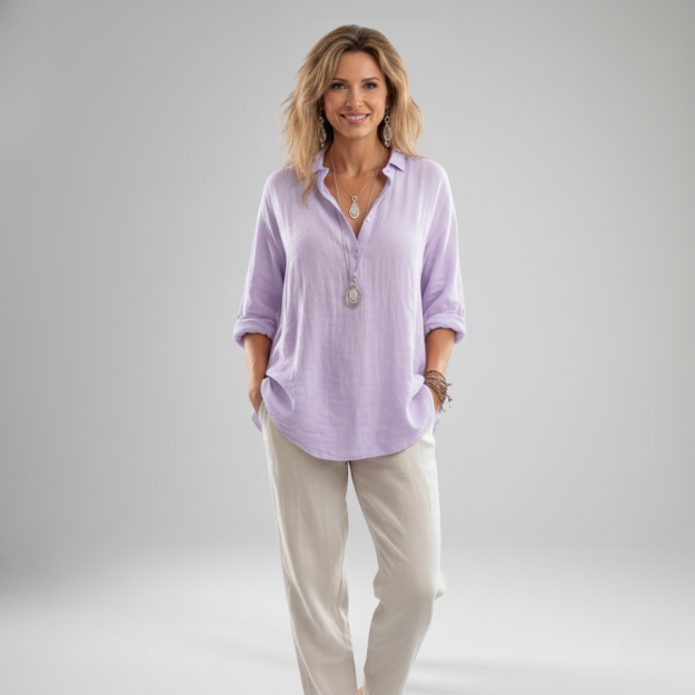 Annika | Airy Linen Blouse