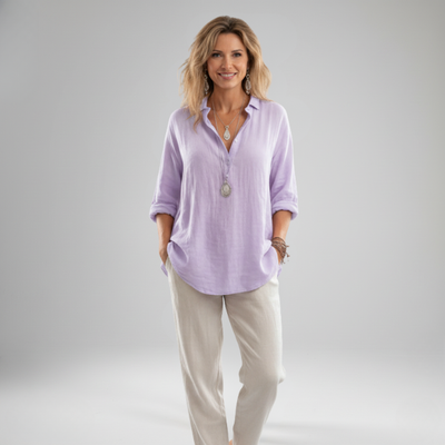 Annika | Airy Linen Blouse