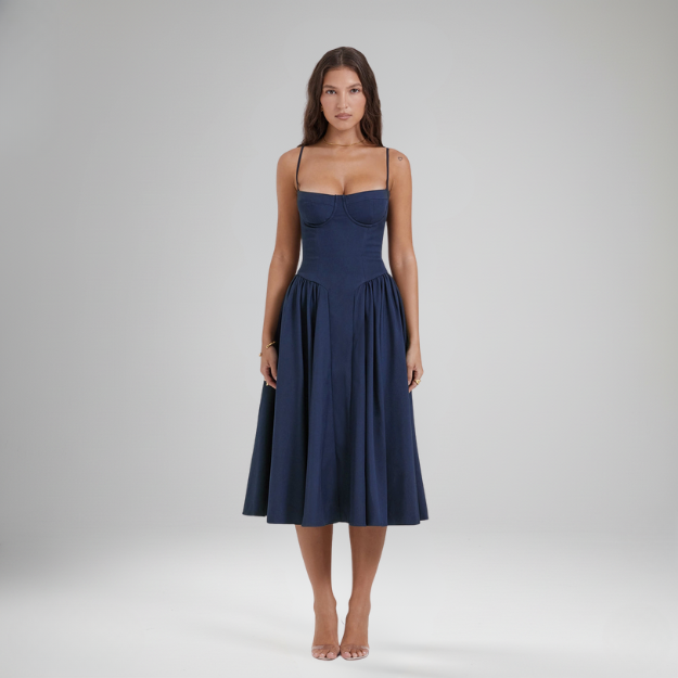 Maissa - Elegant Sleevelss Midi Dress