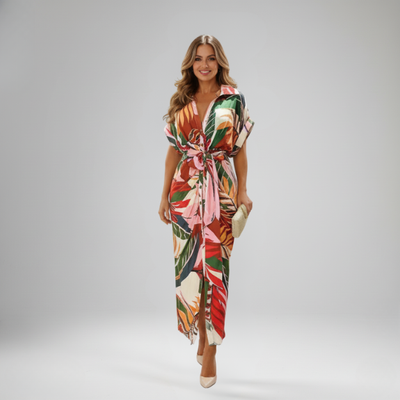 The Tropical Elegance Maxi Dress