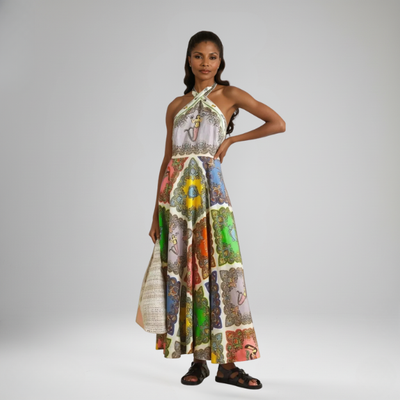 The Boho Luxe Halter Maxi Dress